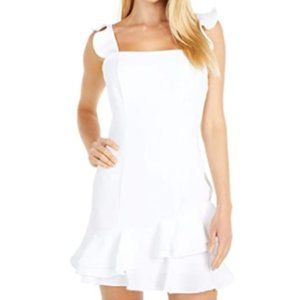 BCBG Ruffled Fit & Flare Dress